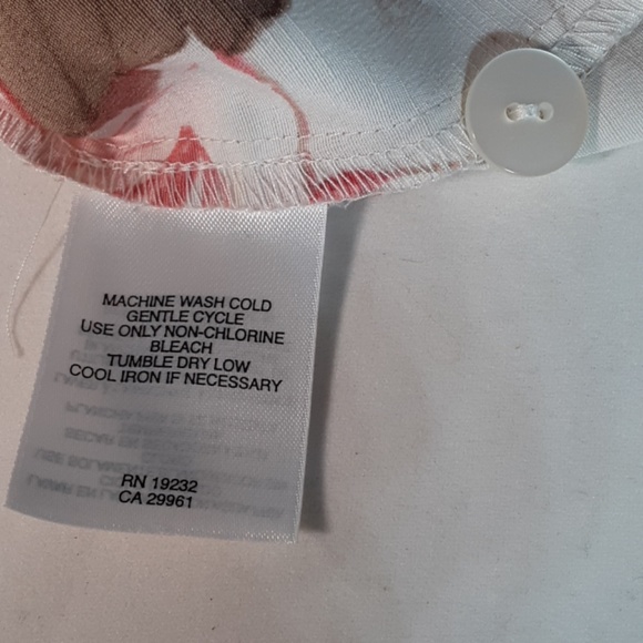 Blouse, Alfred Dunner, size 10 coral, oranges & brown - Picture 7 of 7